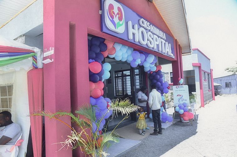 CKS Kimuka Hospital decorated for its anniversary
